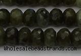 CLB958 15.5 inches 8*12mm faceted rondelle labradorite beads