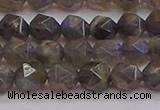 CLB973 15.5 inches 10mm faceted nuggets labradorite gemstone beads