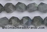 CLB982 15.5 inches 8mm faceted nuggets labradorite beads wholesale