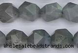 CLB984 15.5 inches 12mm faceted nuggets labradorite beads wholesale