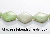CLE14 rhombic 10*10mm lemon turquoise gemstone beads Wholesale