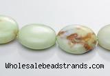 CLE17 16 inch 14mm coin lemon turquoise gemstone beads Wholesale