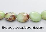 CLE18 flat round 10mm lemon turquoise gemstone beads Wholesale