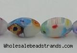 CLG537 16 inches 8*12mm rice lampwork glass beads wholesale