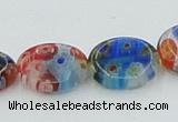 CLG589 16 inches 10*12mm oval lampwork glass beads wholesale