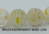 CLG606 16 inches 12mm round lampwork glass beads wholesale
