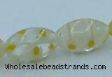CLG614 3PCS 16 inches 10*16mm rice lampwork glass beads wholesale