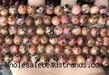 CLJ508 15.5 inches 4mm,6mm,8mm,10mm & 12mm round sesame jasper beads