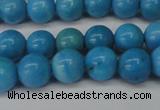 CLR400 15.5 inches 4mm round dyed larimar gemstone beads