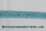 CLR70 15.5 inches 6mm round imitation larimar beads wholesale