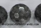 CLS02 15.5 inches 30mm faceted round large cloudy quartz beads