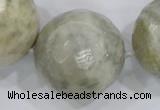 CLS04 15.5 inches 30mm faceted round large fossil coral beads