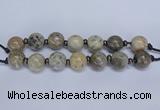 CLS200 7.5 inches 25mm round large chrysanthemum agate beads