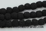 CLV378 15.5 inches 8mm ball dyed lava beads wholesale