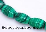 CMA26 10*14mm faceted drum imitate malachite beads Wholesale