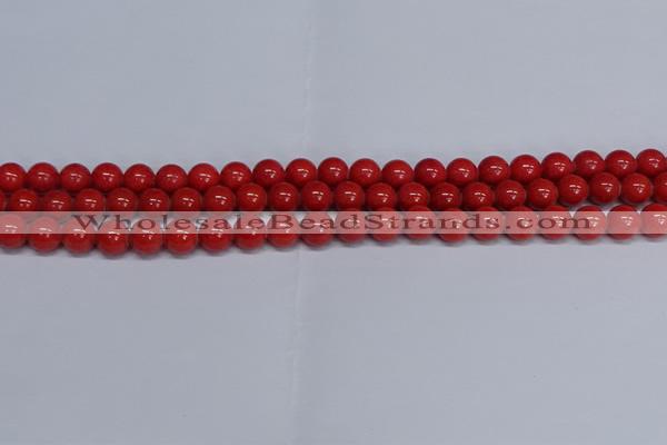CMJ122 15.5 inches 8mm round Mashan jade beads wholesale