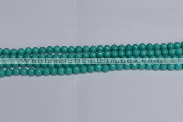 CMJ191 15.5 inches 6mm round Mashan jade beads wholesale