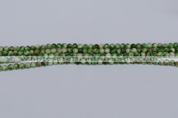 CMJ701 15.5 inches 4mm round rainbow jade beads wholesale