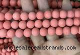 CMJ828 15.5 inches 10mm round matte Mashan jade beads wholesale