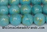 CMJ967 15.5 inches 8mm round Mashan jade beads wholesale