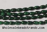 CMN215 15.5 inches 4*6mm teardrop natural malachite beads wholesale