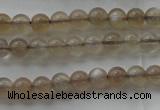 CMS1063 15.5 inches 4mm round grey moonstone beads wholesale