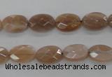 CMS107 15.5 inches 8*12mm faceted oval moonstone gemstone beads