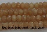 CMS1090 15.5 inches 4*6mm faceted rondelle moonstone beads