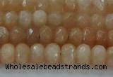 CMS1170 15.5 inches 4*6mm faceted rondelle moonstone beads