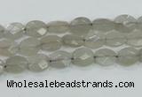 CMS131 15.5 inches 7*8mm faceted oval moonstone gemstone beads