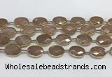 CMS1345 7.5 inches 13*18mm faceted oval moonstone beads