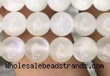 CMS1461 15.5 inches 6mm round white moonstone beads wholesale
