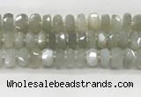 CMS1658 15.5 inches 6*13mm - 8*14mm faceted tyre moonstone beads