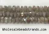 CMS1661 15.5 inches 6*12mm - 8*13mm faceted tyre moonstone beads