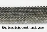 CMS2021 15.5 inches 8mm round black moonstone beads wholesale