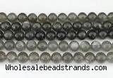 CMS2022 15.5 inches 10mm round black moonstone beads wholesale