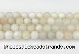 CMS2029 15.5 inches 10mm round white moonstone beads wholesale