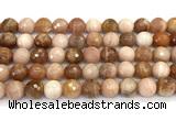 CMS2282 15 inches 10mm faceted round moonstone beads
