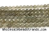CMS2295 15 inches 8mm round grey moonstone beads wholesale