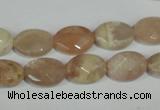 CMS545 15.5 inches 10*14mm faceted oval moonstone beads wholesale