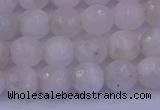 CMS662 15.5 inches 8mm faceted round white moonstone beads