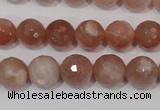 CMS765 15.5 inches 10mm faceted round natural moonstone beads