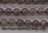 CMS858 15.5 inches 6mm round A grade natural black moonstone beads