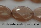 CMS968 15.5 inches 13*18mm faceted oval A grade moonstone beads