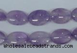 CNA446 15.5 inches 13*18mm oval natural lavender amethyst beads