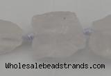 CNG1003 15.5 inches 15*25mm - 25*30mm nuggets white crystal beads