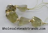 CNG2387 7.5 inches 15*25mm - 20*30mm nuggets lemon quartz beads