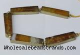 CNG2418 8 inches 15*55mm trapezoid agate gemstone beads wholesale