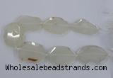 CNG2535 15.5 inches 40*45mm - 45*55mm freeform druzy agate beads