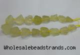 CNG3005 15.5 inches 15*20mm - 22*30mm nuggets lemon quartz beads